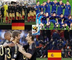 пазл Германия - Испания, полуфинал, Южная Африка 2010